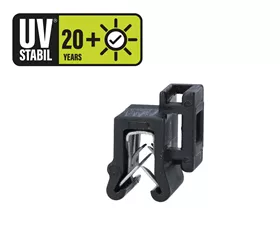 Kantenclips 1-3mm Montage seitlich an Kante PA6/VE=100 Stück