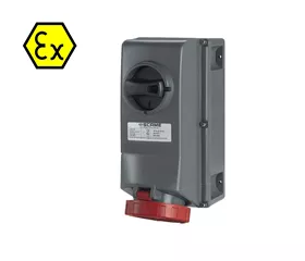CEE-ATEX-Sicherheitssteckdose 16 A, IP66, verriegelt, ATEX II 2D
