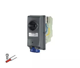 CEE Einbau-Steckdose abschaltbar gerade mit Schraubanschluss, 16 A, IP66|67|69