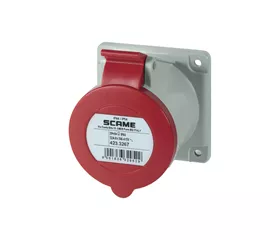 CEE-Einbausteckdose 32 A, IP44/IP54, gerade mit Schraubklemmen