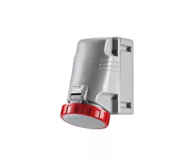 CEE-Aufbausteckdose 63 A, IP66/IP67/IP69, abgewinkelt mit Mantelklemmen