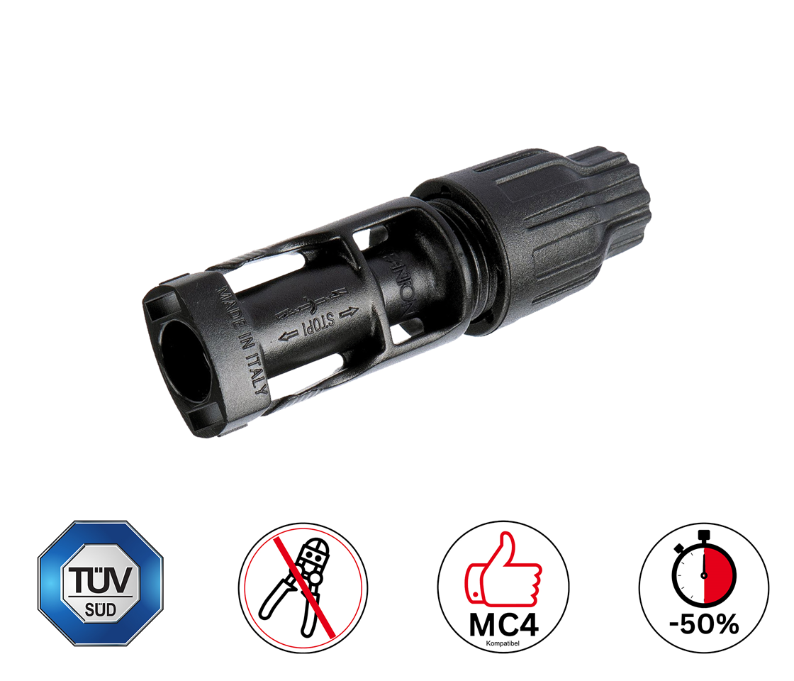 Solarstecker MC4 crimpless