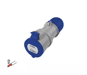 CEE-Kupplung OPTIMA 32 A, IP44/54, gerade, mit Schraubanschluss