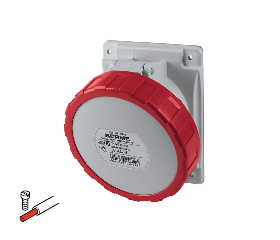 32 A, IP66/IP67/IP69, abgewinkelt