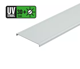 Deckel zu Kabelrinne, 3m 100mm, grau 