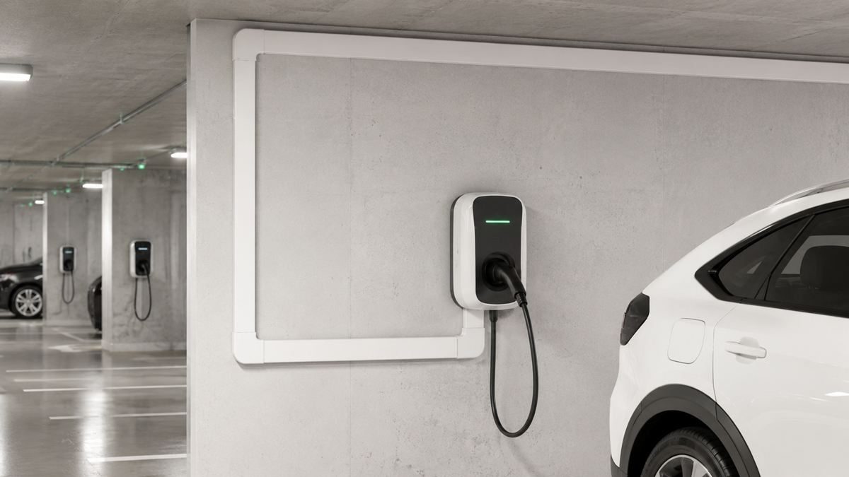 Plicarohr INOX V4A als flexibler Kabelschutz bei einer Photovoltaik-Installation